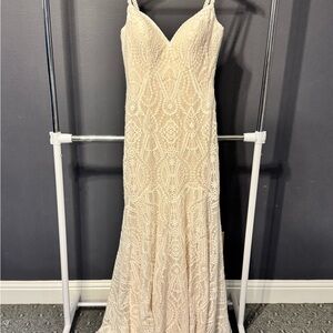 Allure Bridals Disney Fairy Tale Cream Lace Wedding Dress